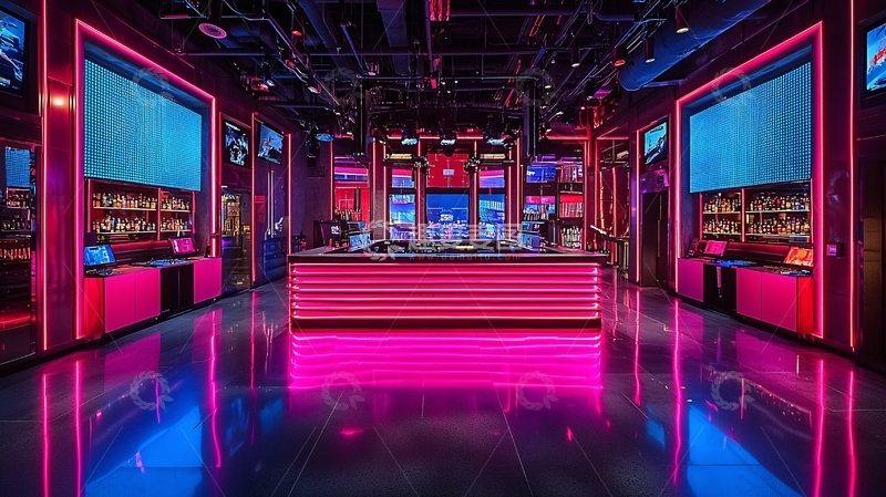 高清大图下载【趣麦麦图】未来科技舞台背景