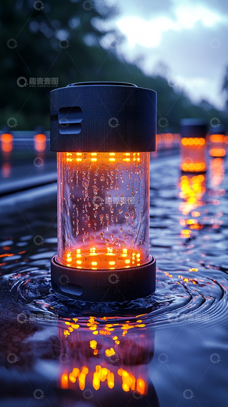 高清大图下载【趣麦麦图】未来城市智能排水机器人