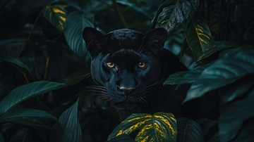 黑豹丛林神秘眼神