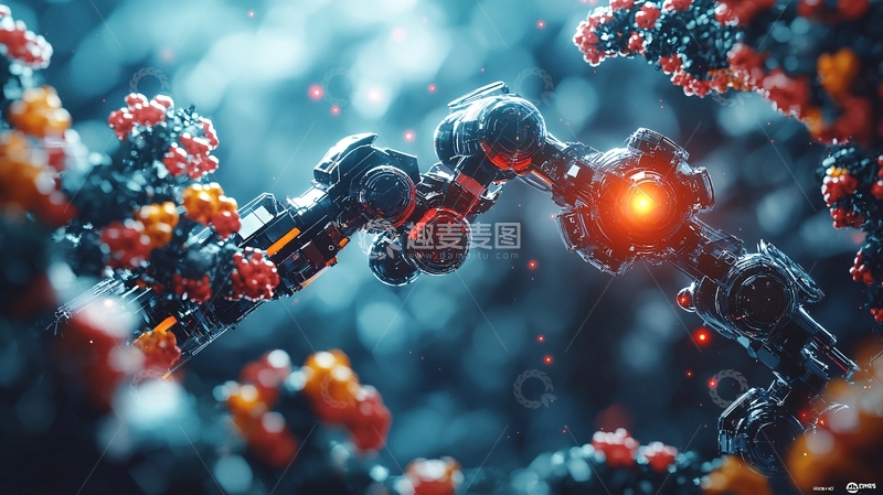 高清大图下载【趣麦麦图】纳米装配机器人