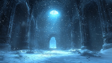 雪花漫天舞台背景