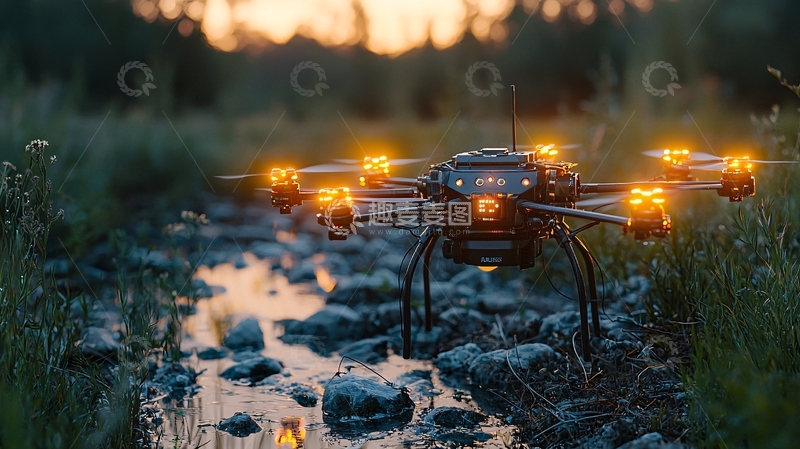 高清大图下载【趣麦麦图】生态采样机器人