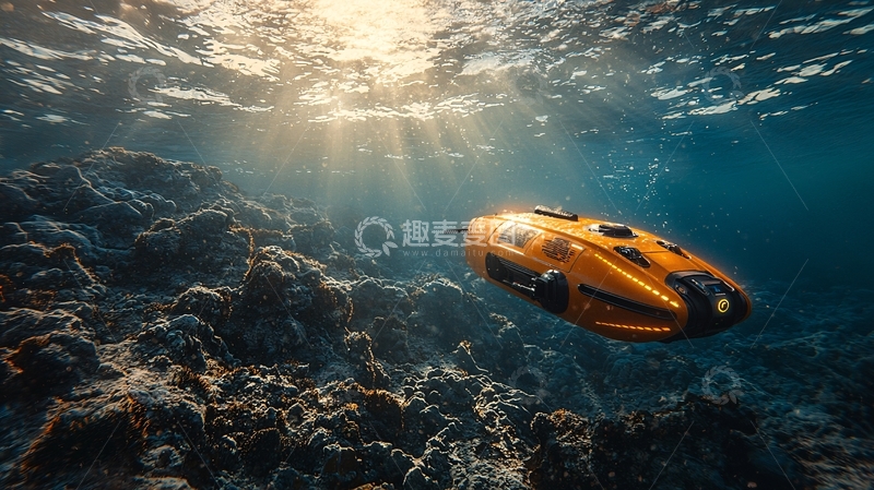 高清大图下载【趣麦麦图】未来海洋探索机器人