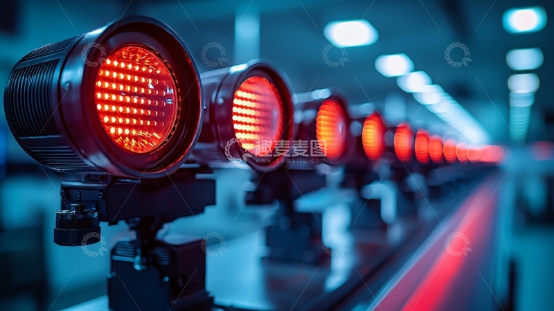 高清大图下载【趣麦麦图】未来智能光学研究机器人