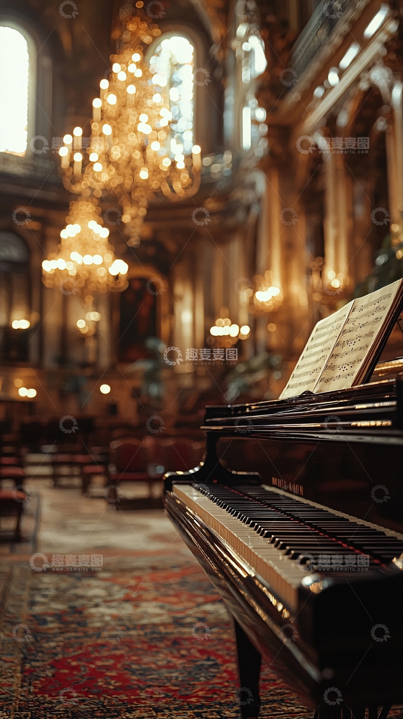 高清大图下载【趣麦麦图】古典音乐会场景