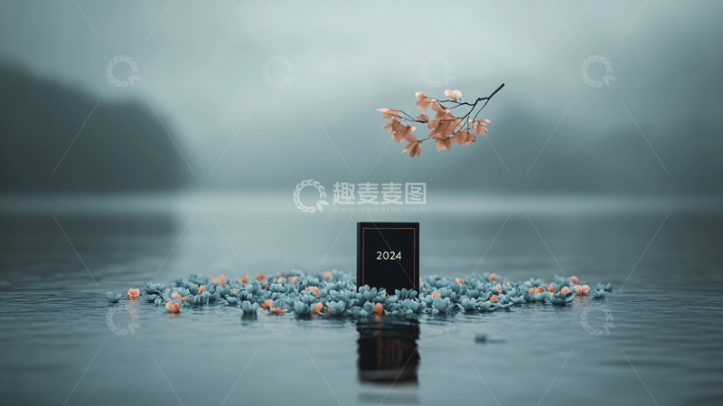 高清大图下载【趣麦麦图】淡雅蓝调意境