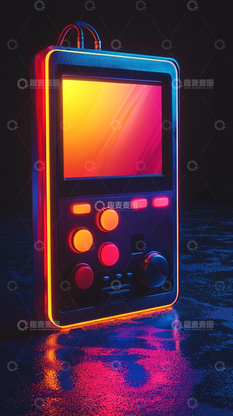 高清大图下载【趣麦麦图】立体风格的数字音乐播放器