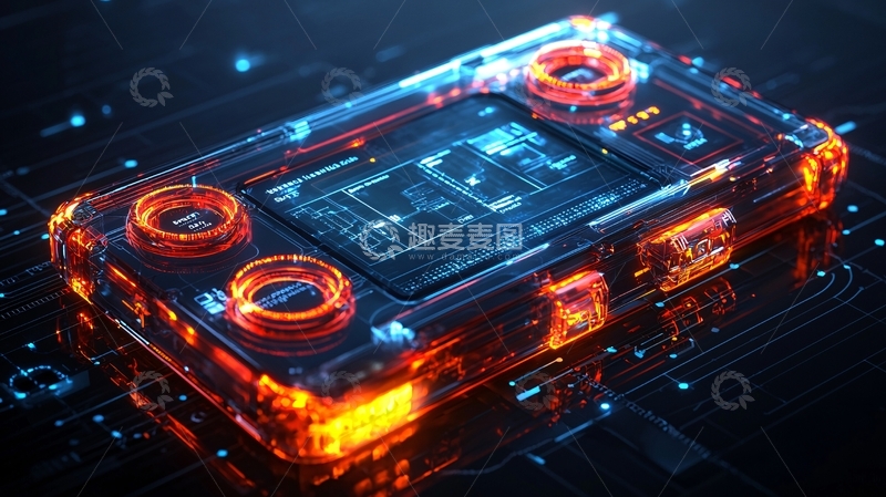 高清大图下载【趣麦麦图】立体风格的数字音乐播放器