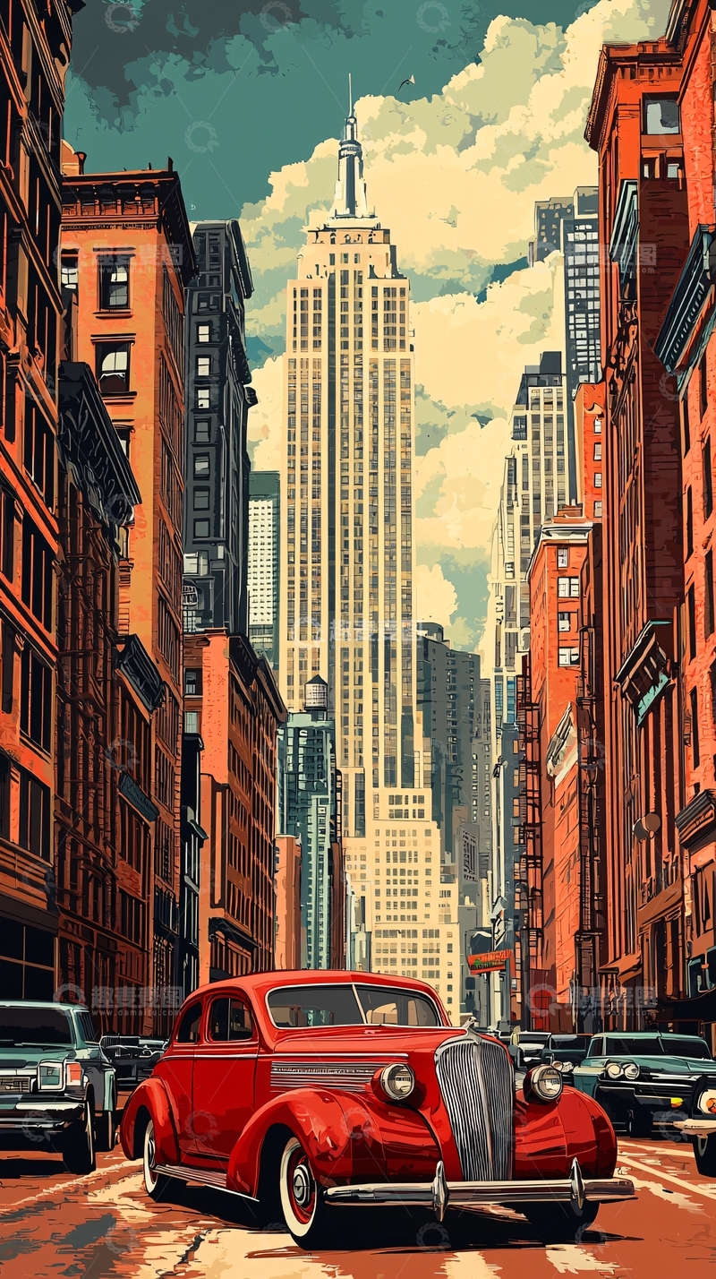 高清大图下载【趣麦麦图】复古海报高清图片