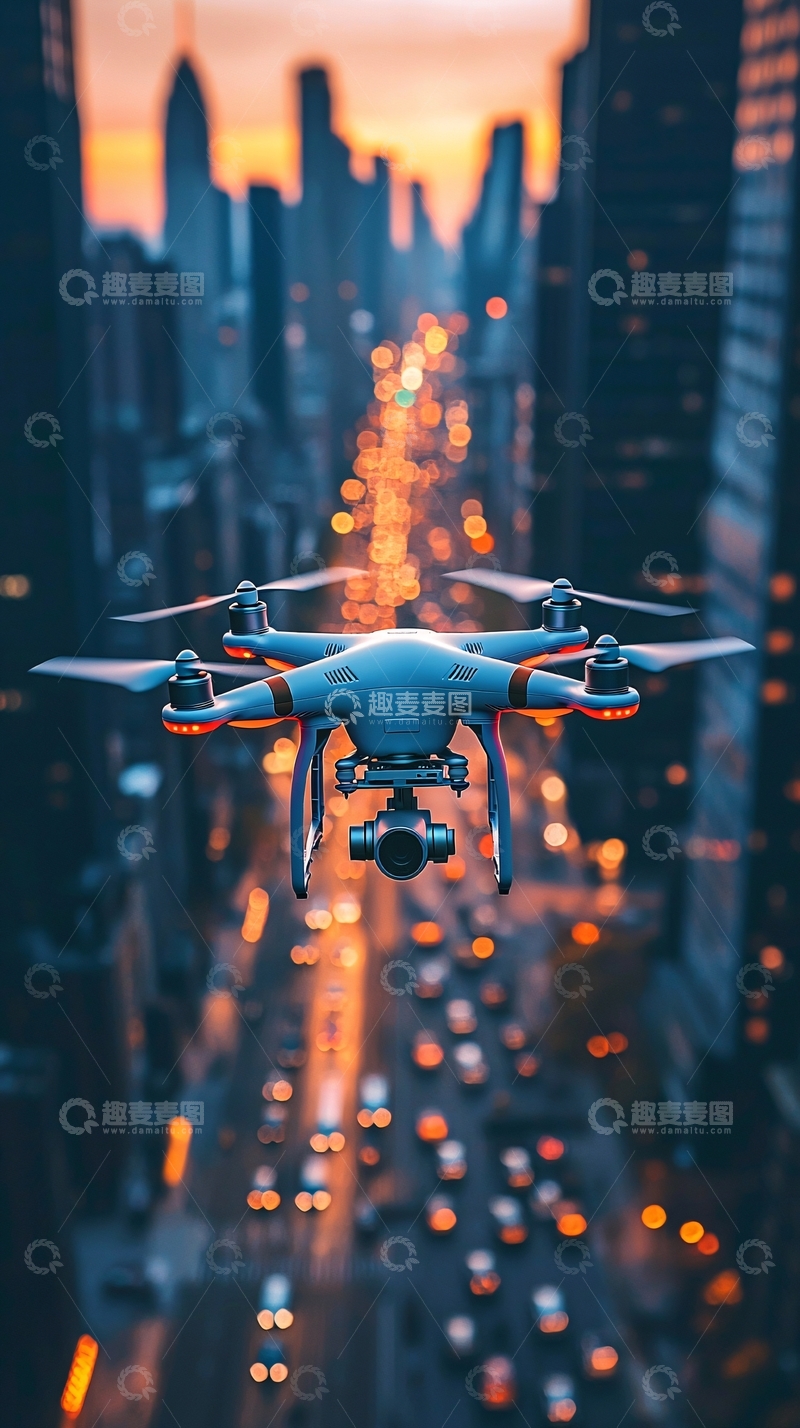 高清大图下载【趣麦麦图】飞行无人机高清图片