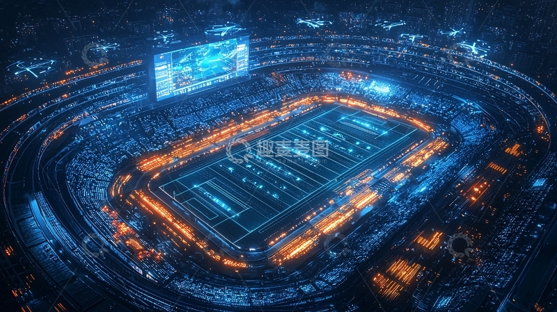 高清大图下载【趣麦麦图】未来运动场高清图片