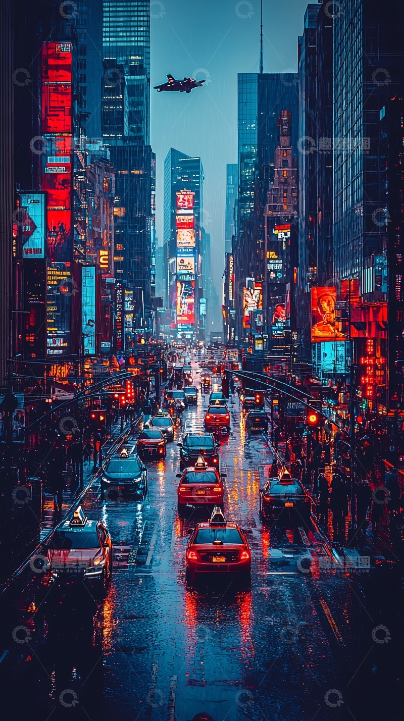 高清大图下载【趣麦麦图】未来城市街景9