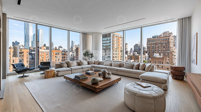 高清大图下载【趣麦麦图】现代开放式客厅