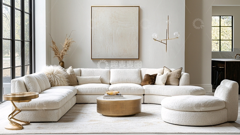 高清大图下载【趣麦麦图】客厅时尚奢华风