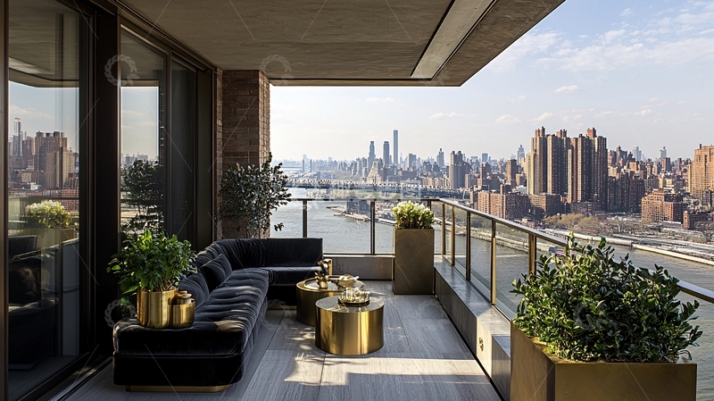 高清大图下载【趣麦麦图】阳台时尚轻奢设计