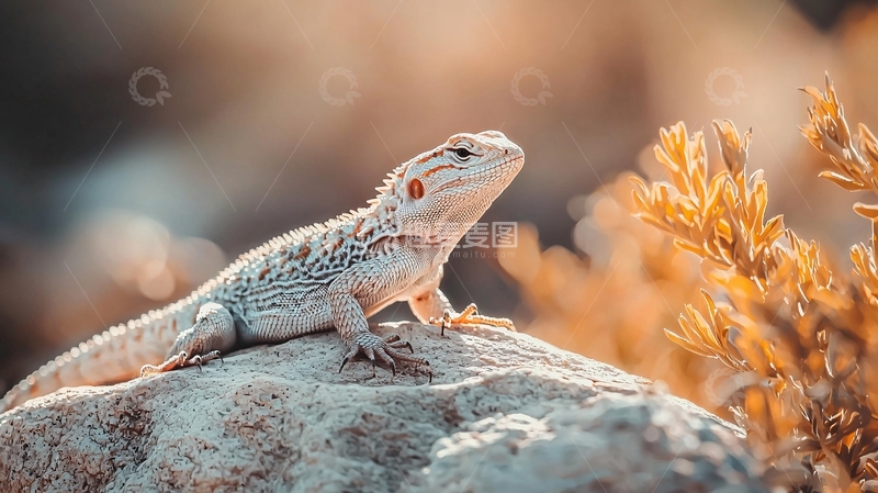高清大图下载【趣麦麦图】沙漠蜥蜴自然风光