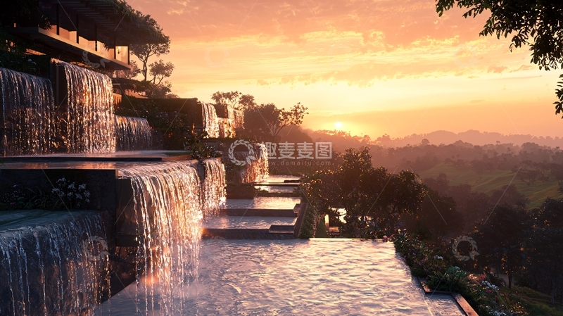 高清大图下载【趣麦麦图】山水园林景观设计