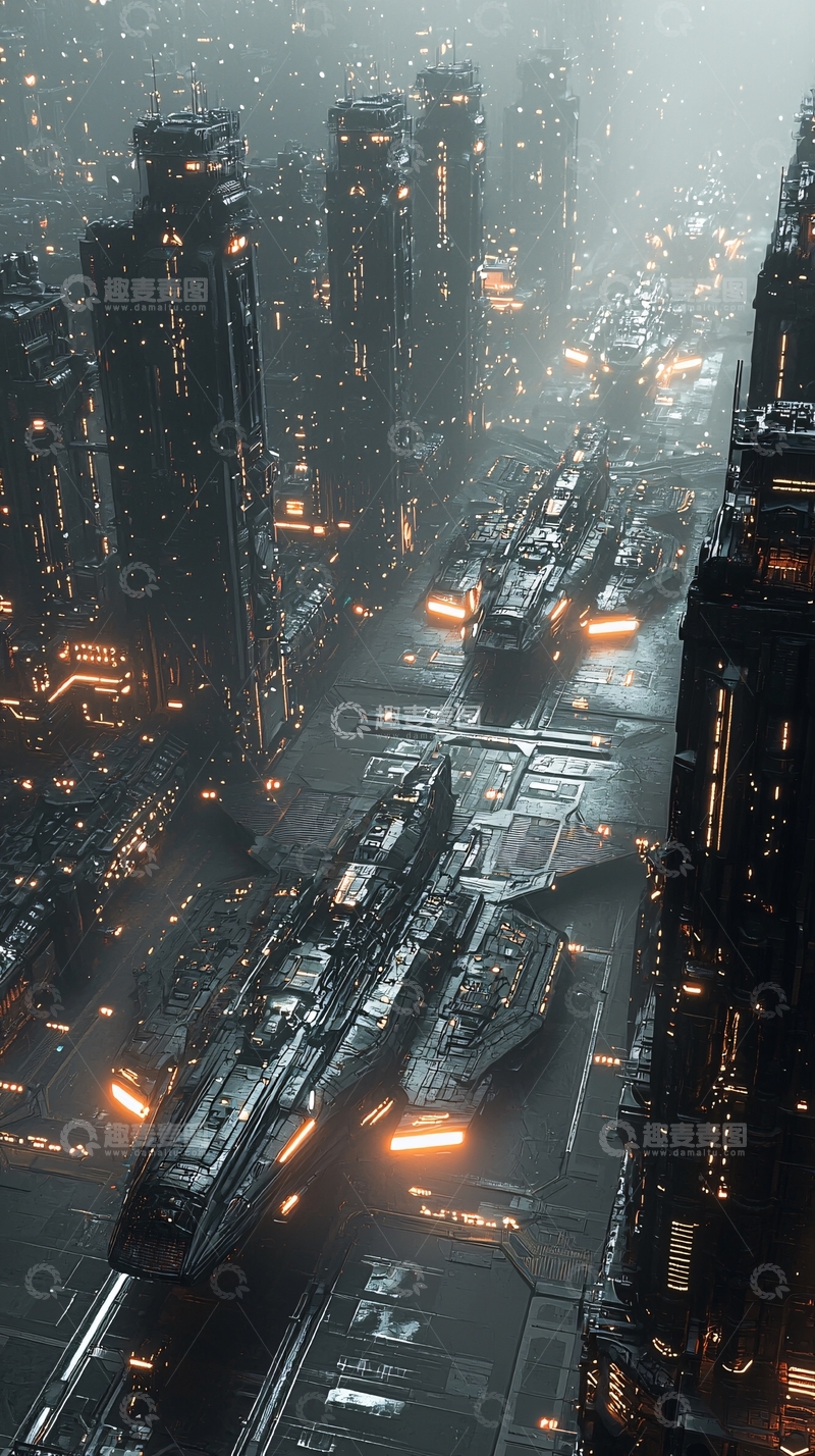 高清大图下载【趣麦麦图】未来机库高清图片