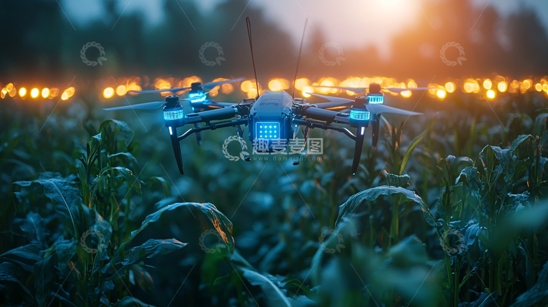 高清大图下载【趣麦麦图】未来智慧农田
