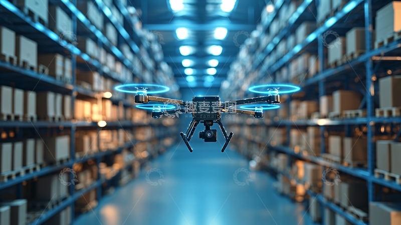 高清大图下载【趣麦麦图】无人机物流前景