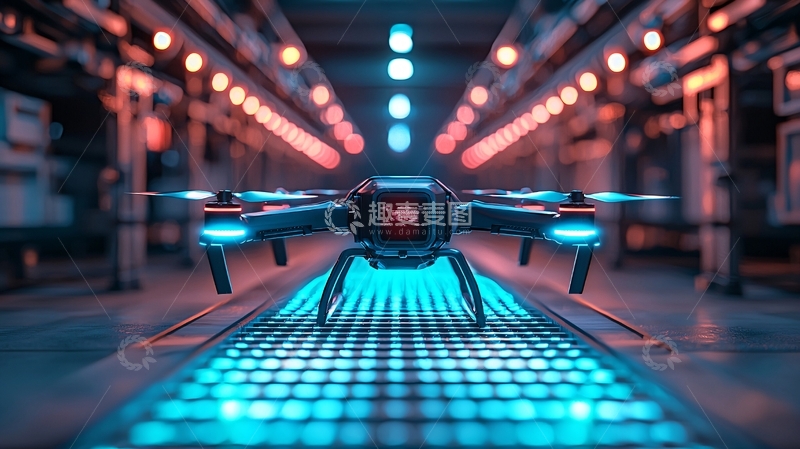 高清大图下载【趣麦麦图】智能物流机器人