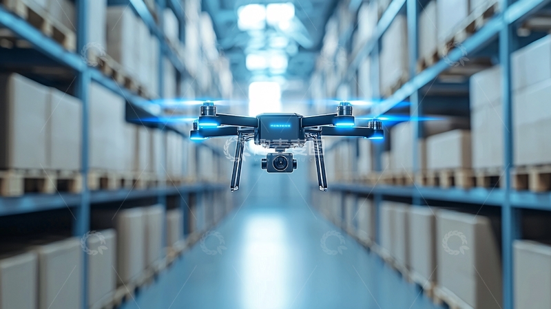 高清大图下载【趣麦麦图】无人机物流运输场景