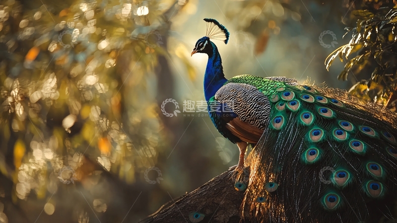 高清大图下载【趣麦麦图】孔雀羽毛自然风光背景