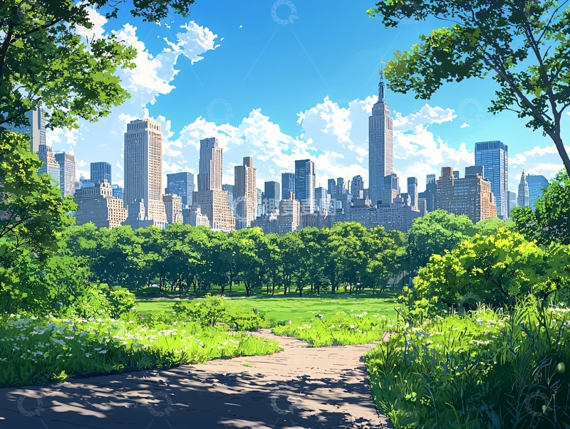 高清大图下载【趣麦麦图】美国纽约中央公园