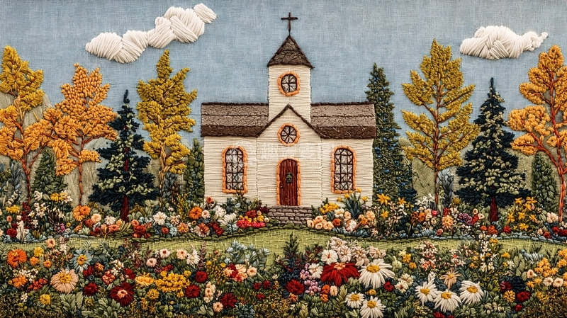 高清大图下载【趣麦麦图】乡村教堂高清图片