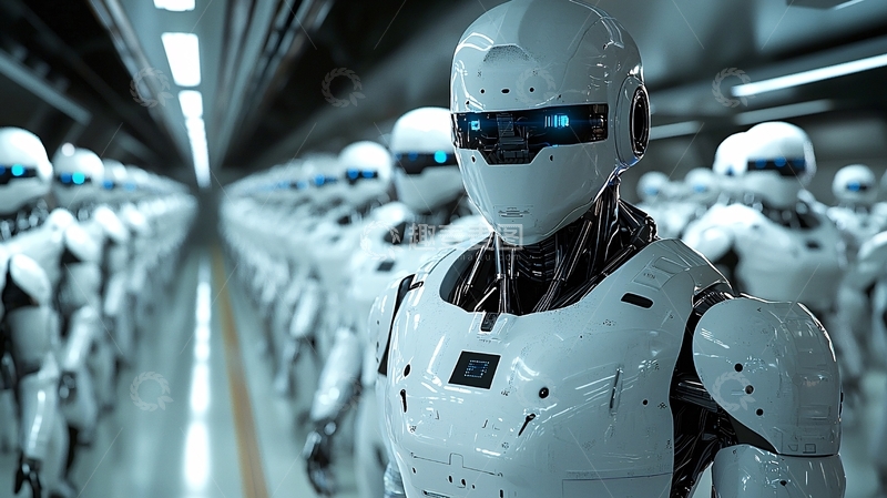 高清大图下载【趣麦麦图】机器人工厂高清图片