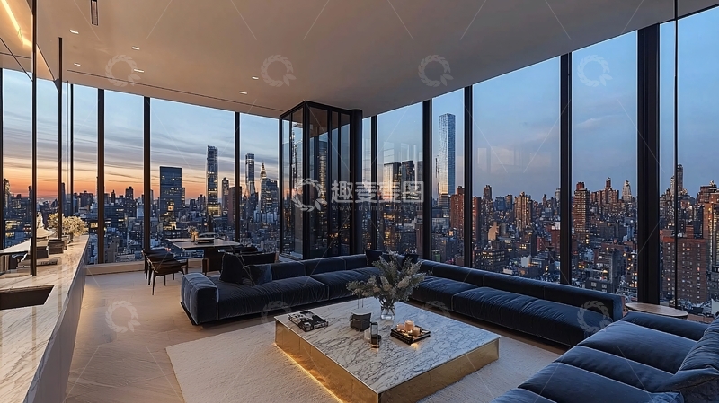 高清大图下载【趣麦麦图】客厅高端简约设计