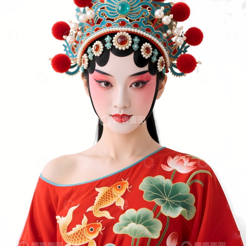 高清大图下载【趣麦麦图】京剧戏曲花旦1