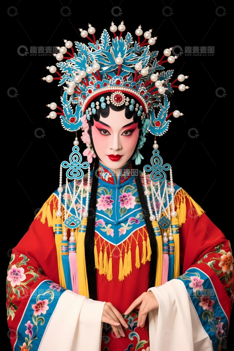 高清大图下载【趣麦麦图】京剧戏曲花旦4