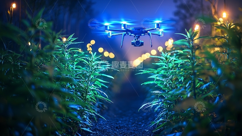 高清大图下载【趣麦麦图】未来农业无人机