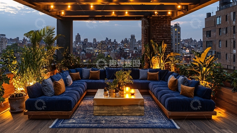 高清大图下载【趣麦麦图】露台现代简约奢华设计