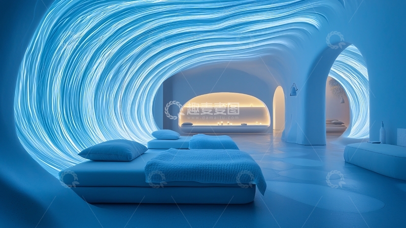 高清大图下载【趣麦麦图】科技感休息区