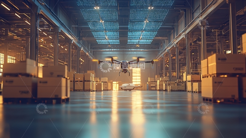 高清大图下载【趣麦麦图】无人机物流平台