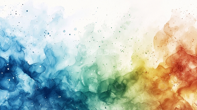 高清大图下载【趣麦麦图】绚丽水彩背景