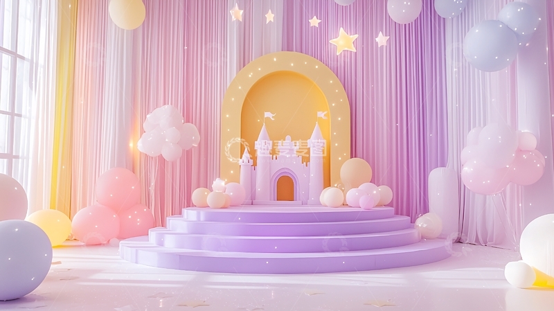 高清大图下载【趣麦麦图】城堡背景展台