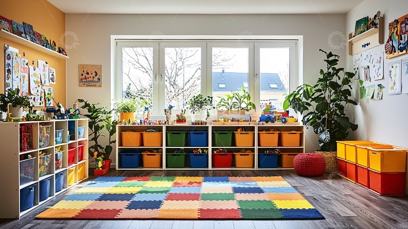 高清大图下载【趣麦麦图】现代化儿童玩具收纳房设计