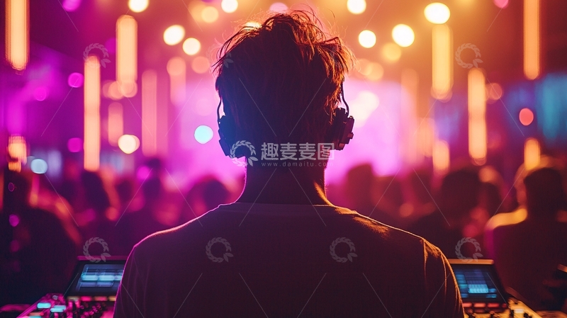 高清大图下载【趣麦麦图】电子音乐夜店派对