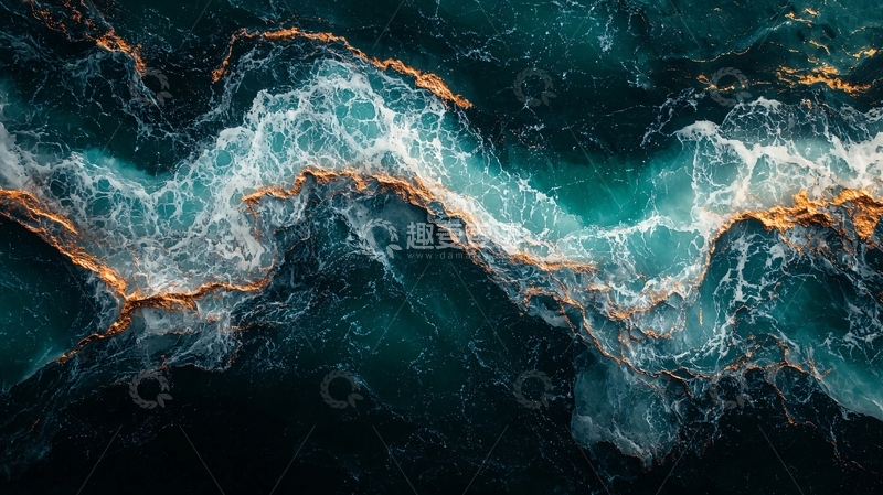 高清大图下载【趣麦麦图】绿松石纹理大理石背景