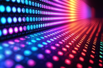 彩色像素光效背景