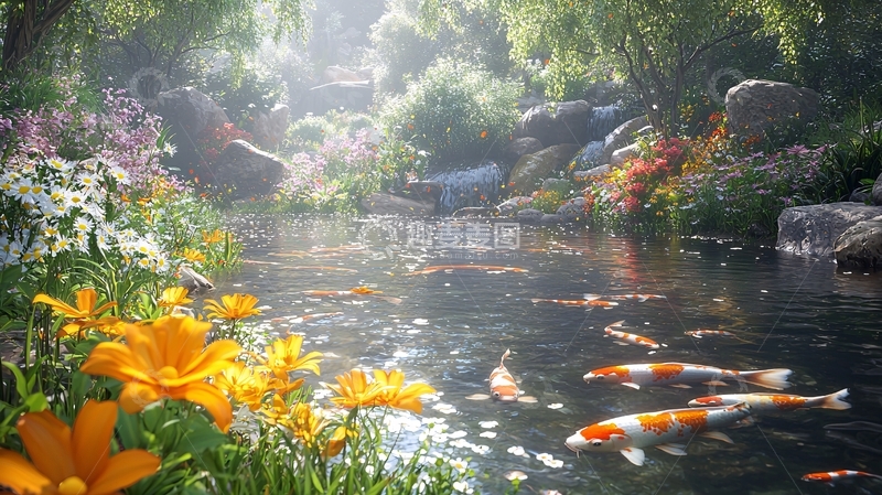 高清大图下载【趣麦麦图】蜿蜒的溪流高清图片