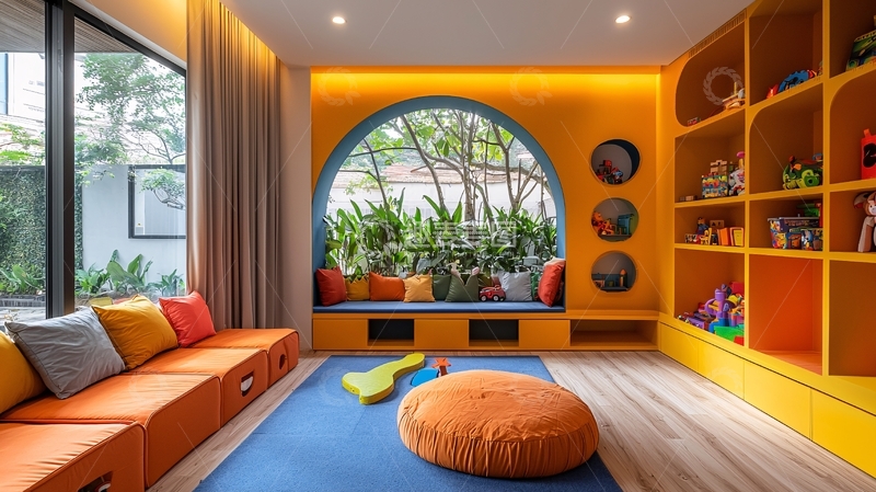 高清大图下载【趣麦麦图】别墅儿童活动室设计