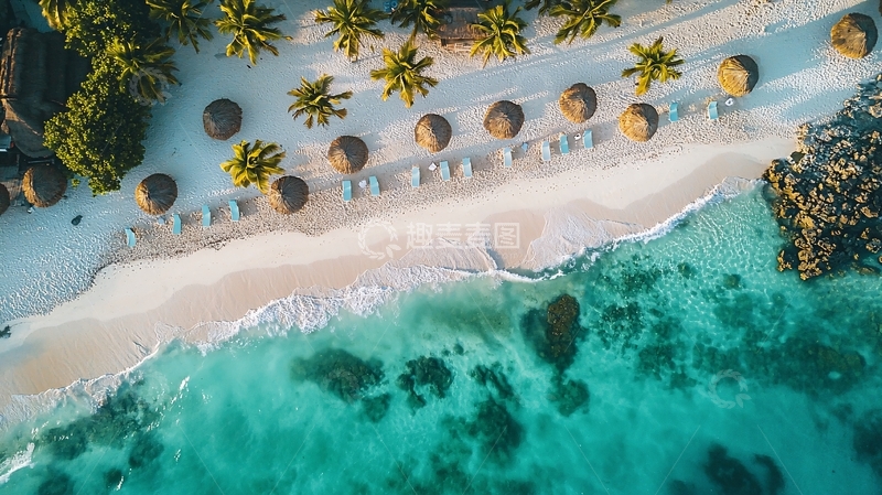 高清大图下载【趣麦麦图】海滩度假与阳光沙滩