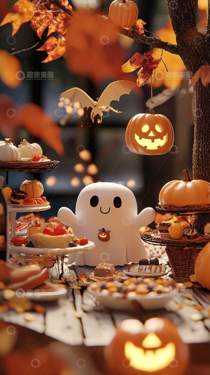 高清大图下载【趣麦麦图】万圣节主题餐桌布置