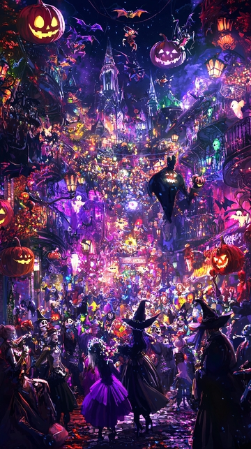 万圣节狂欢夜市