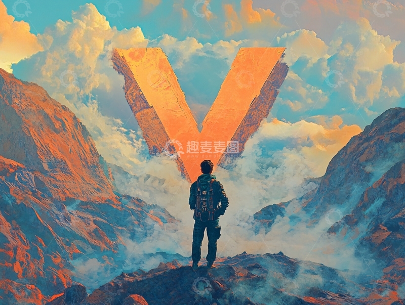 高清大图下载【趣麦麦图】无畏精神视觉