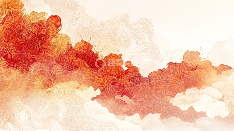 高清大图下载【趣麦麦图】国潮祥云高清图片